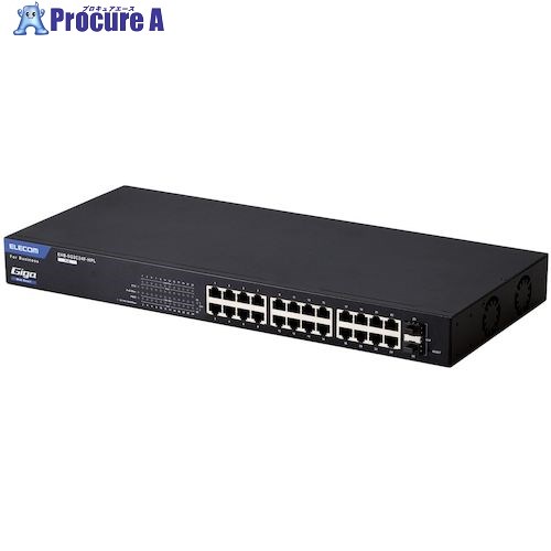 ELECOM 法人向けスイッチングこしき WEBかっこ良い Giga PoE 24界面 大電気容量 3年引き受ける EHB-SG2C24F-HPL 1台 ■▼612-3584