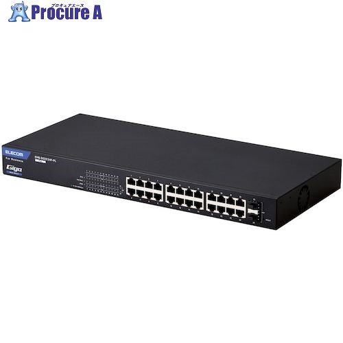 ELECOM 法人向けスイッチングこしき WEBかっこ良い Giga PoE 24界面 3年引き請ける EHB-SG2C24F-PL 1台 ■▼612-3591
