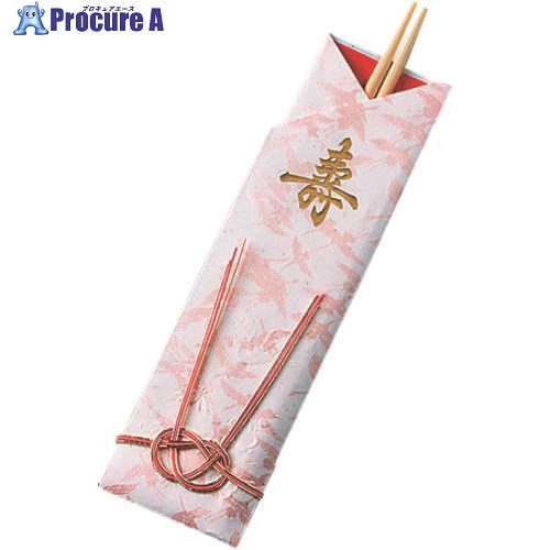 TKG 袋入祝箸5膳 千羽鶴水引付 アスペン祝箸 (1容れもの200容器に並べる入) XHSA6 1個 ■▼193-0210【代引決済不可】【貨物輸送都度積もり書き】