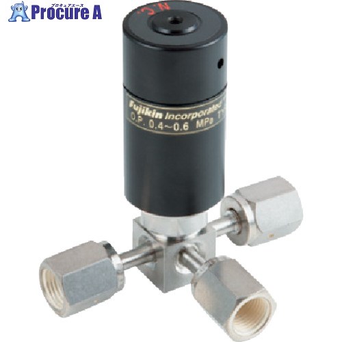 Fujikin SUS鋼製自動3方ダイレクトダイヤフラムバルブ_20.5MPa_FPR-NSDTB-716 FPR-NSDTB-721-6.35-2-316LP 1個 ■▼653-5197 【送料都度見積】｜プロキュアエース