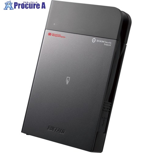 BUFFALO ICカードセキュリティ ウイルスチェック 耐衝撃ポータブルHDD 1TB HDS-PZN1.0U3EV3 1個 ■▼668-6240 【送料都度見積】