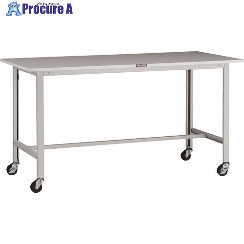 TRUSCO 軽荷重作業台(100kg)AO型 1500X750XH808 φ75キャスター付 ホワイト色 AOR-1575C75 1台 ■▼137-1679 24,611円