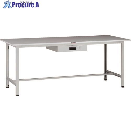 TRUSCO 軽掛け目御役目台(200kg)AO型 1800X600XH740 薄型1段引出付 白いこと色 AOR-1860UDK1 1台 ■▼137-1698