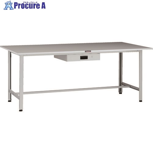 TRUSCO 軽荷重作業台(200kg)AO型 1800X900XH740 薄型1段引出付 ホワイト色 AOR-1890UDK1 1台 ■▼137-1700 |プロキュアエース
