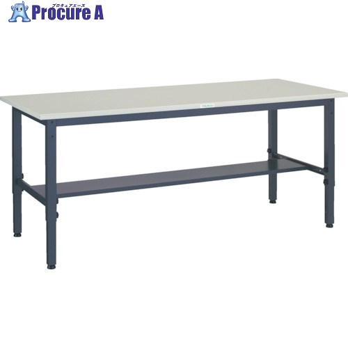 TRUSCO 軽荷重作業台高さ調節式(250kg)AWM型 1800X900XH700～910 基本タイプ ダークグレー色 AWMS-1890 1台 ■▼301-5726 47,189円