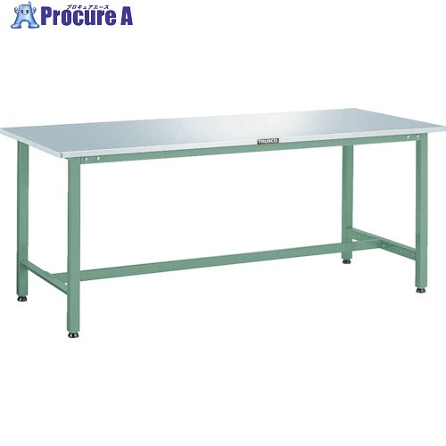 TRUSCO 軽荷重作業台(300kg)AE型 1800X900XH740 ステンレス張り ホワイト色 AES-1809 W 1台 ■▼454-3432