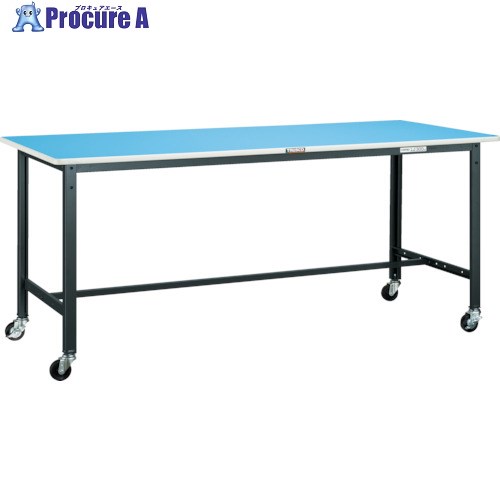 TRUSCO 軽荷重作業台(125kg)BE型 1500X750XH809 φ75キャスター付 ダークグレー色 BE-1575C75 1台 ■▼454-3751