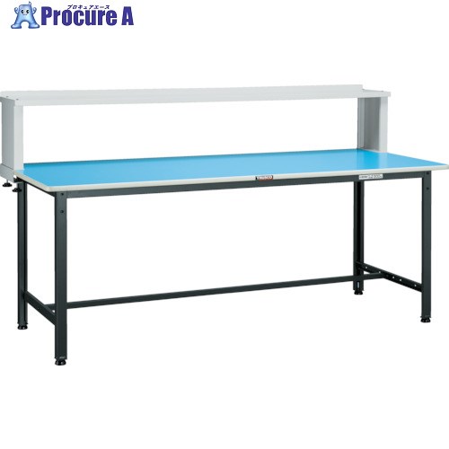 TRUSCO 軽荷重作業台(250kg)BE型 1800X750XH1044(全高) 上棚付 ダークグレー色 BE-1875YURB 1台 ■▼454-3912 |プロキュアエース