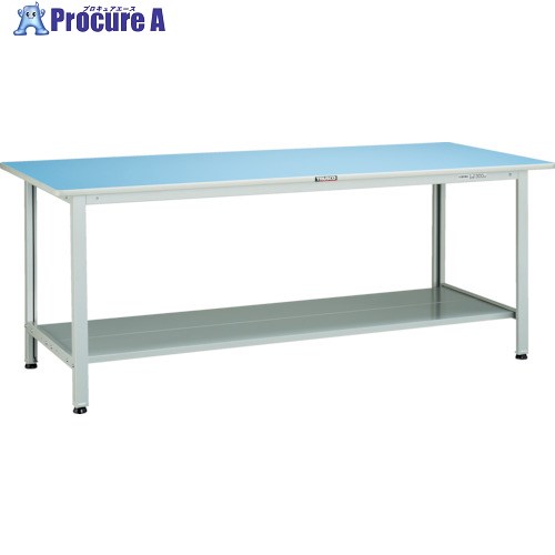 TRUSCO 軽荷重作業台(180kg)BO型 1500X600XH740 下棚2枚付 ホワイト色 BO-1560LT2 1台 ■▼454-4242 |プロキュアエース