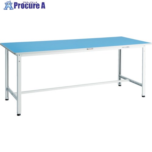 TRUSCO 軽荷重作業台(250kg)BE型 1800X900XH740 基本タイプ ホワイト色 BE-1890W 1台 ■▼856-3841