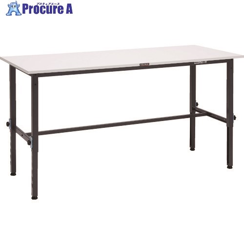 TRUSCO 軽荷重作業台高さ調節式(150kg)AEM型 1800X600XH650~950 基本タイプ ダークグレー色 AEM-1860 DG 1台 ■▼868-8647 |プロキュアエース