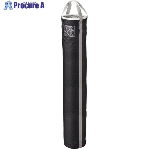 緑十字 荷揚げバッグ(荷揚げバケツ) 黒/白 350mmΦ×2000mm 最大荷重:100kg 242024 1個 ■▼661-6743