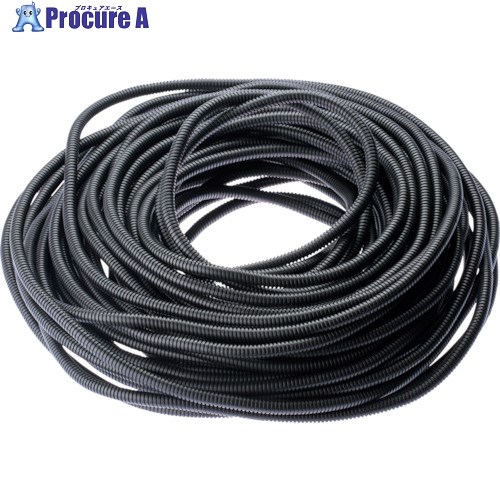 PANDUIT コルゲートチューブ 耐熱性ナイロン6 スリット付黒 内径47.0 91.44m CLT188N-3C630 1巻 ■▼100-7376 【送料都度見積】｜プロキュアエース