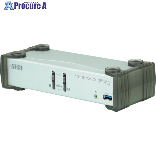 ATEN KVMP[[TM上]]スイッチ 2ポート/USB/DisplayPort/USB 3.0ハブ搭載 CS1912 1台 ■▼115-2964 【送料都度見積】｜プロキュアエース 36,307円
