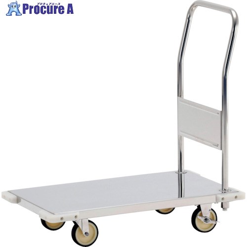 テックサス 軽掛け目用手押し車(パウダーコンパクト手押し車) 750X450 SUSφ100ウレタン車 CL-B7545ST 1台 ■▼252-2579