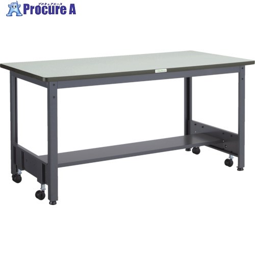 TRUSCO 中荷重作業台(500kg)CFW型 1500X900XH740 基本タイプ ダークグレー色 CFWR-1590 (1500X900X740) 1台 ■▼257-1056
