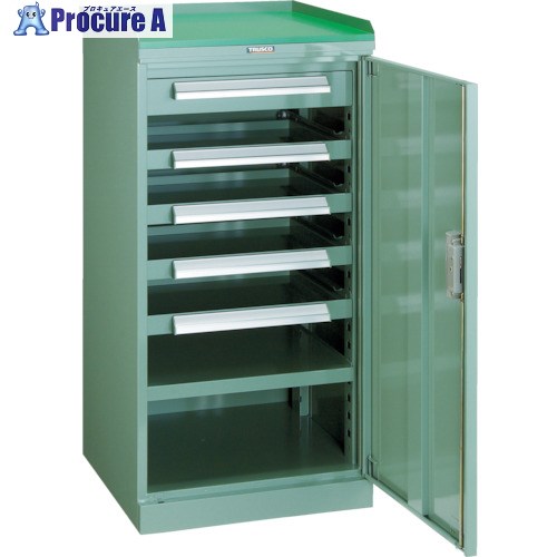 TRUSCO 横すべり手道具収納家具 501X551 コボレ打ちきり天板付 DX-13 1台 ■▼518-0759
