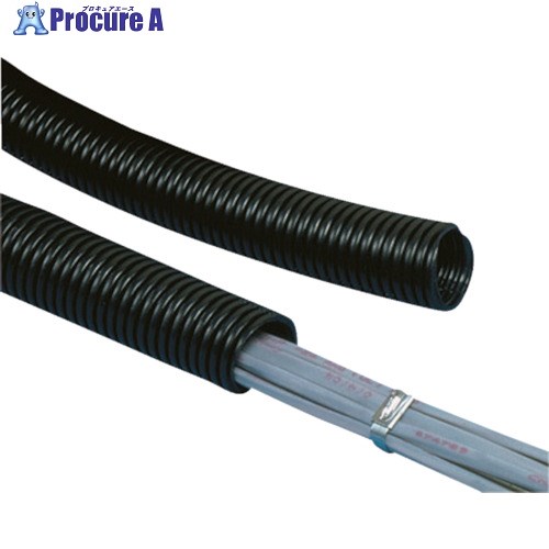 PANDUIT コルゲートチューブ 耐熱性ナイロン6 スリットなし 黒 CLTS75N-C 1巻 ■▼814-6643 【送料都度見積】|プロキュアエース