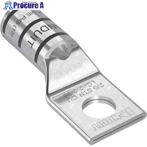 PANDUIT 銅製圧縮端子 1穴 電線サイズ AWG2/0 取付穴サイズ 104mm LCA2/0-38-X LCA2/0-38-X 4袋 ■▼166-6745 【送料都度見積】