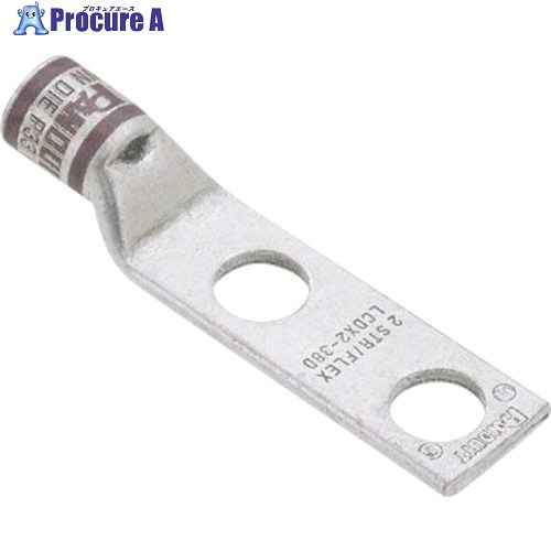 PANDUIT 銅製締め付ける端子 2穴 電話線大きさ AWG2/0 打っ付け穴大きさ 6.4粍 打っ付け穴あき場所 16粍 LCDX2/0-14A-X LCDX2/0-14A-X 2袋 ■▼166-9835 【貨物輸送都度積もり書き】