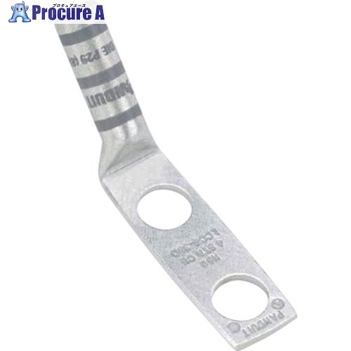 PANDUIT 銅製圧縮端子 2穴 電線サイズ 250 kcmilil 取付穴サイズ 104mm 取付穴間隔 254mm バレル角度 45度 LCC250-38DH-X LCC250-38DH-X 1袋 ■▼167-6226 【送料都度見積】｜プロキュアエース