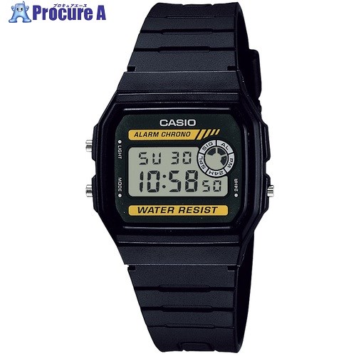 CASIO カシオ　F-200 Casio F-200W-1A Black Resin Band Digital Watch Illuminator F
