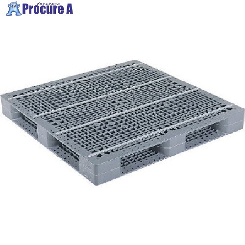 サンコー プラスチックパレット 816903 D4-1313 グレー D4-1313 GY 1個 ■▼110-8532 【送料都度見積】