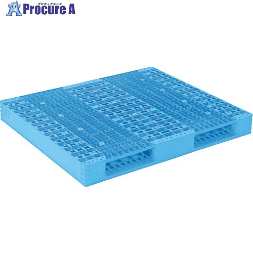 サンコー プラスチックパレット 814307 R2-1113-2青 SK-R2-1113-2-BL 1枚 ■▼198-0467 【送料都度見積】