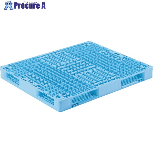 サンコー プラスチックパレット 808870 R4-1012-5青 SK-R4-1012-5-BL 1枚 ■▼198-0495 【送料都度見積】