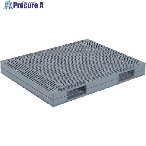 サンコー プラスチックパレット 816305 R-1114-2 グレー R-1114-2 GY 1個 ■▼198-0507 【送料都度見積】
