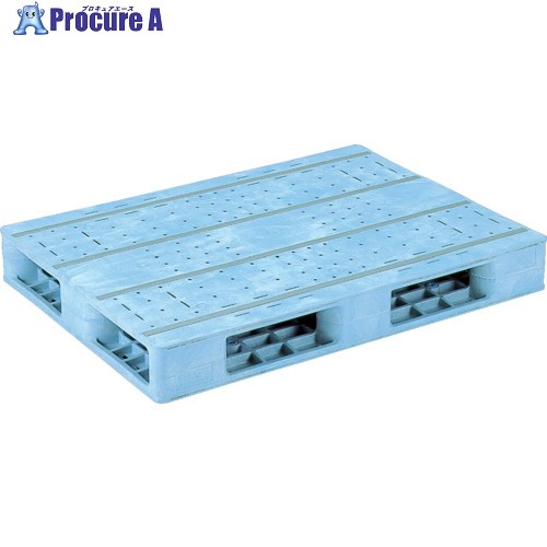 サンコー プラスチックパレット 808852 R4-811F青 SK-R4-811F-BL 1枚 ■▼198-0510 【送料都度見積】|プロキュアエース