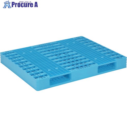 サンコー プラスチックパレット 815408 R2-1114-5青 SK-R2-1114-5-BL 1枚 ■▼198-2037 【送料都度見積】｜プロキュアエース