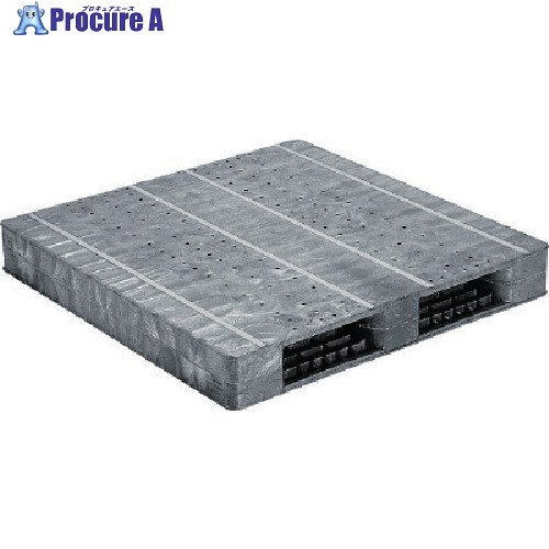 サンコー プラスチックパレット 812155 R2-1111F-2 グレー R2-1111F2 GY 1個 ■▼198-2048 【送料都度見積】
