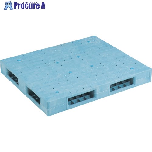 サンコー プラスチックパレット 812009 R4-1012F青 SK-R4-1012F-BL 1枚 ■▼198-2057 【送料都度見積】