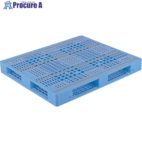 サンコー プラスチックパレット 812084 D4-1012-4青 SK-D4-1012-4-BL 1枚 ■▼198-2075 【送料都度見積】