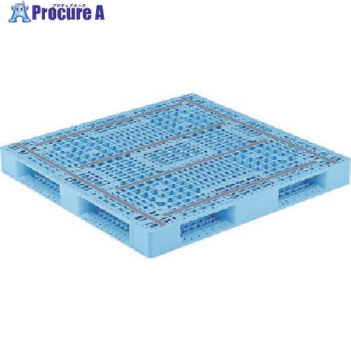 サンコー プラスチックパレット 813055 D4-112116 青 D4-112116 B 1個 ■▼198-2076 【送料都度見積】｜プロキュアエース