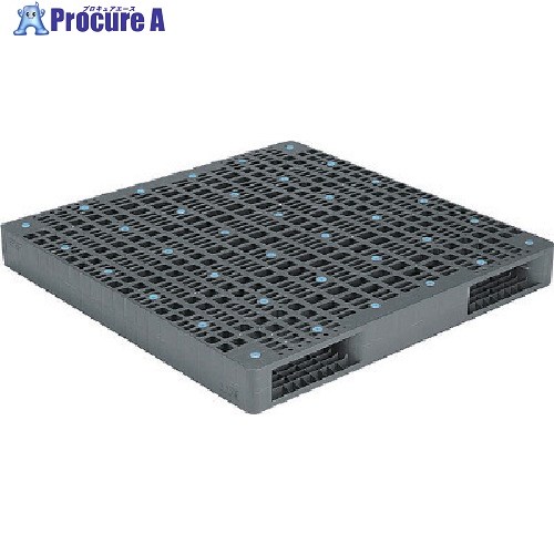サンコー プラスチックパレット 821000 R2-145145 グレー R2-145145 GY 1個 ■▼198-2099 【送料都度見積】
