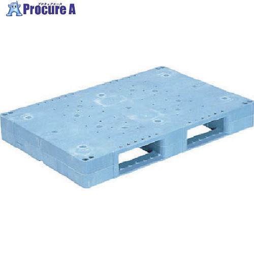 サンコー プラスチックパレット 808805 D2-812F(突起無し) 青 D2-812F B 1個 ■▼198-2111 【送料都度見積】|プロキュアエース