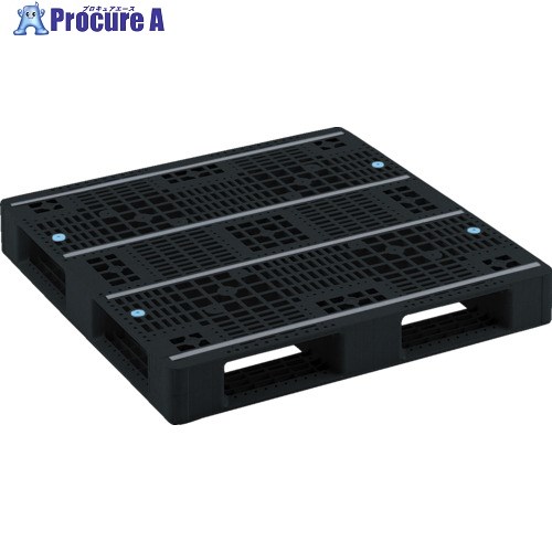 サンコー リサイクルプラスチックパレット 810041 D4-1010-3黒 SK-D4-1010-3-BK 1枚 ■▼198-2118 【貨物輸送都度積もり書き】