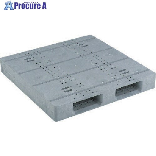 サンコー プラスチックパレット 812129 D2-1111F-4ライトグレー SK812129-01 1個 ■▼217-5483 【送料都度見積】