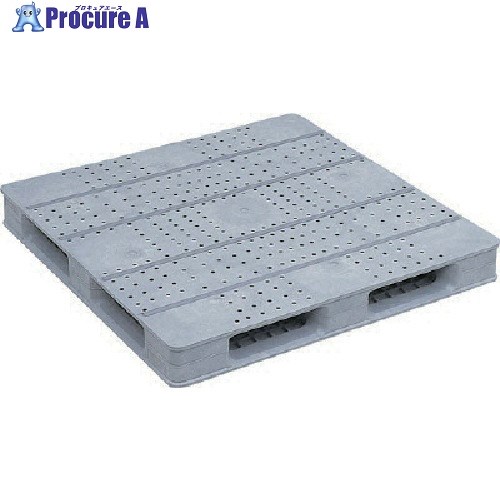 サンコー プラスチックパレット 812092 D4-1111F-4ライトグレー SK812092-01 1個 ■▼217-5498 【送料都度見積】