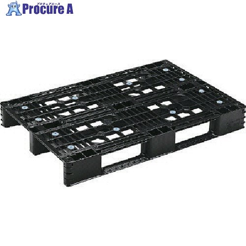 サンコー リサイクルプラスチックパレット 808500 D4-076113 黒 SK808500 1個 ■▼217-5556 【貨物輸送都度積もり書き】