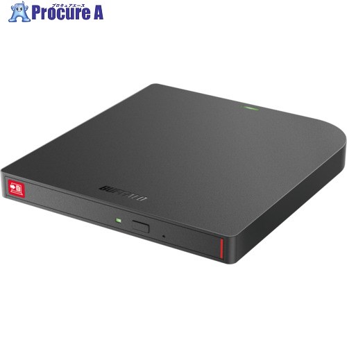 BUFFALO USB3.2(Gen1) ポータブルBD 再書込み防止 ブラック BRXL-PTWOU3-BK 1個 ■▼683-0026 【送料都度見積】