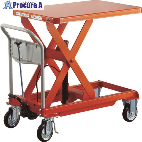 TRUSCO ハンドリフター 1000kg 900X900 早送り付 HLFA-E1000W 1台 ■▼115-7821