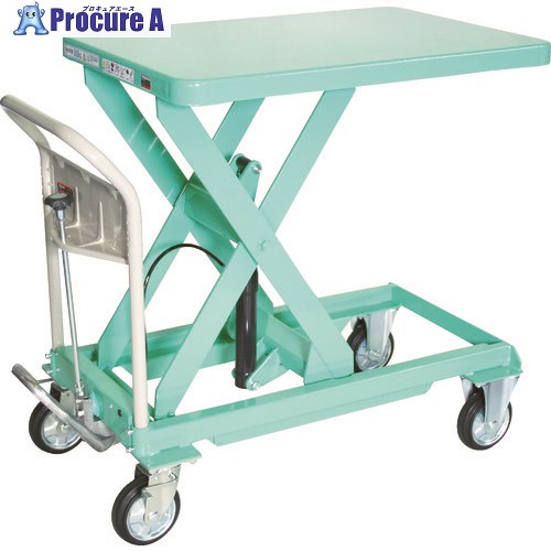 TRUSCO ハンドリフター 500kg 600X900 グリーン HLFA-S500G 1台 ■▼115-7838
