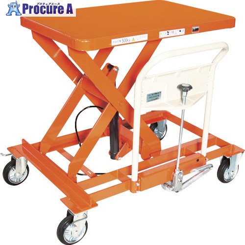 TRUSCO ハンドリフター サイドハンドル 500kg 横移動 早送り無し HLFA-S500LLS-A 1台 ■▼115-8010