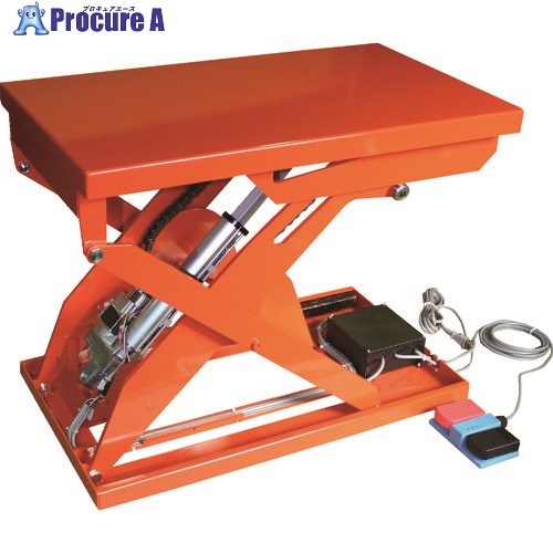 TRUSCO テーブルリフト250kg 電動Bねじ式 DC12Vバッテリー専用 400×720 HDL-H2547R-D1 1台 ■▼160-5434
