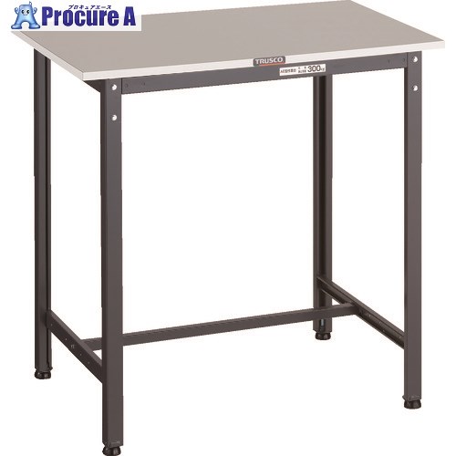 TRUSCO 軽荷重立作業台(300kg)HAE2型 RoHS2対応天板 900X750XH900 ダークグレー色 HRAE2-0975 DG 1台 ■▼161-1263