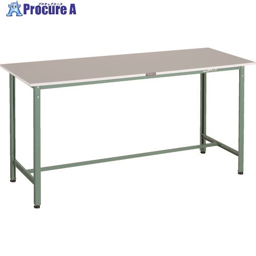 TRUSCO 軽荷重立作業台(300kg)HAE2型 RoHS2対応天板 1800X600XH900 グリーン色 HRAE2-1860 1台 ■▼161-1289 ｜プロキュアエース