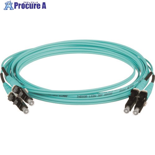PANDUIT 光ファイバーパッチコード OM3(低損失タイプ) 両端LCデュプレックス LSZH 5m FX2ELLNLNSNM005 10本 ■▼194-9251 【送料都度見積】 42,134円
